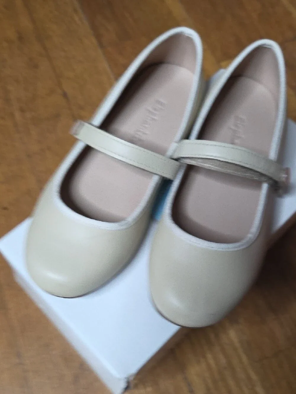 Elephantito | Girls Cream Mary Jane Shoes with Strap